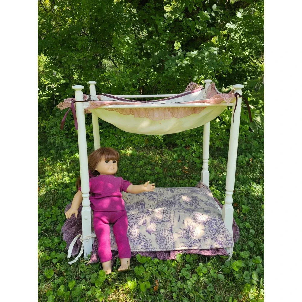 American Girl Samantha Doll Pleasant Company Vintage Brown Hair Magenta Outfit